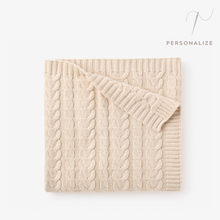 Load image into Gallery viewer, Elegant Baby Cable Knit Blanket