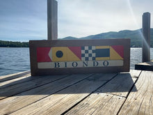 Load image into Gallery viewer, Rustic Marlin Nautical Flag Sign