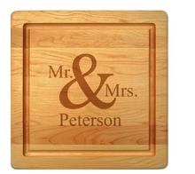 Load image into Gallery viewer, Maple Leaf Cheeseboard 14" Square