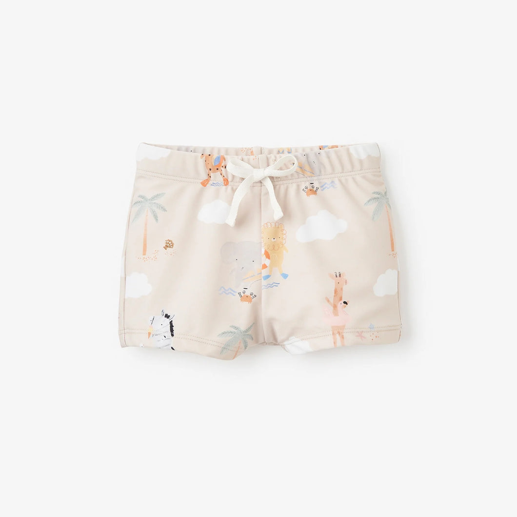 Elegant Baby Seaside Safari Swim Shorts