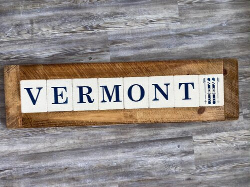 Rustic Marlin Vermont Classic Sign