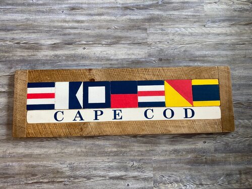 Rustic Marlin Cape Cod Nautical Sign