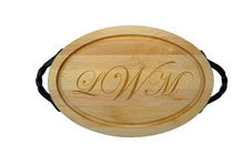 Load image into Gallery viewer, Maple Leaf Cheeseboard 18&quot; Oval
