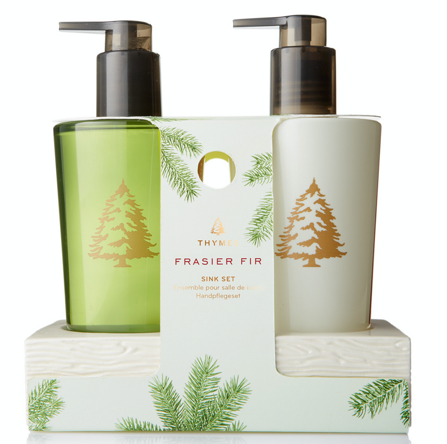 Thymes Frasier Fir Sink Set with Caddy