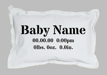 Load image into Gallery viewer, Rustic Marlin Birth Announcement Lumbar Pillow
